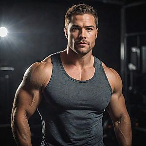 Muscular Man in Tank Top Portrait