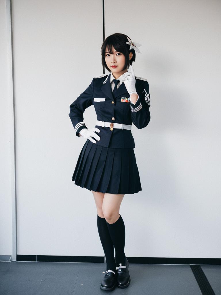 Haguro Kai Ni KanColle Military Style Cosplay Woman