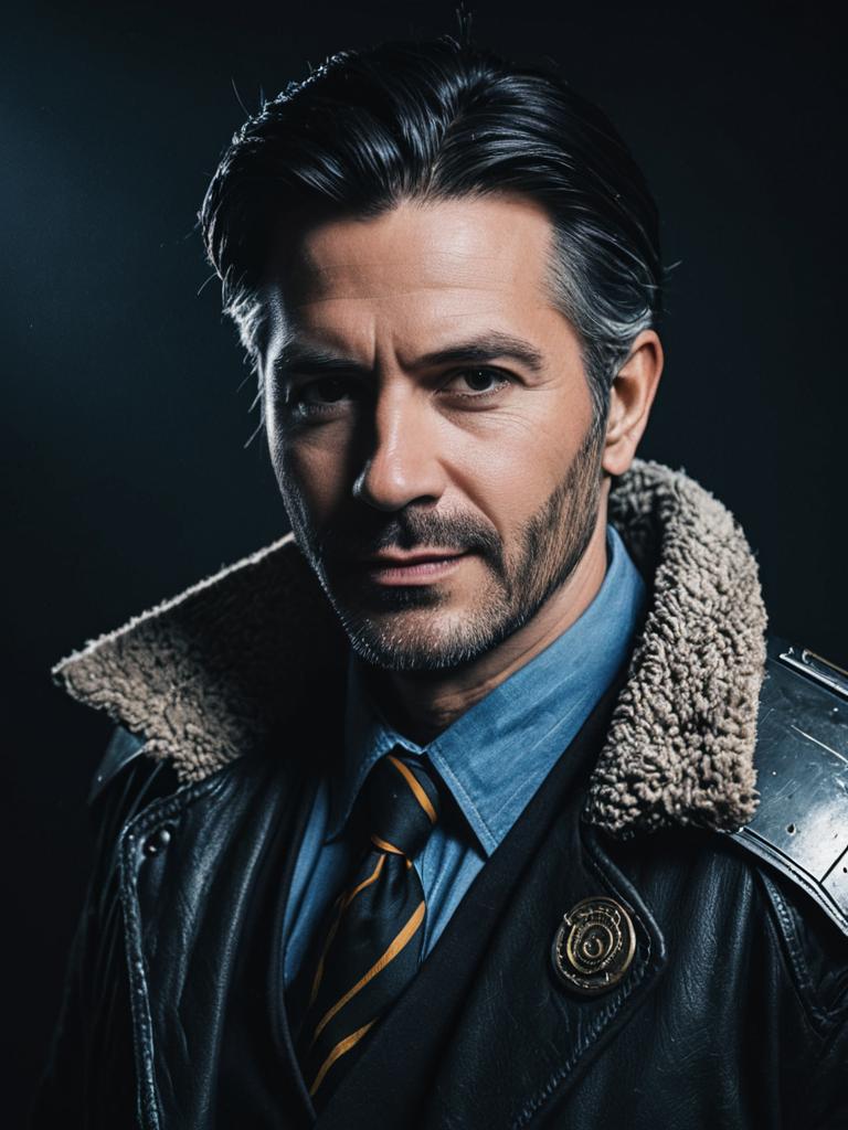 Photorealistic Man in Anya Forger Cosplay Studio Portrait