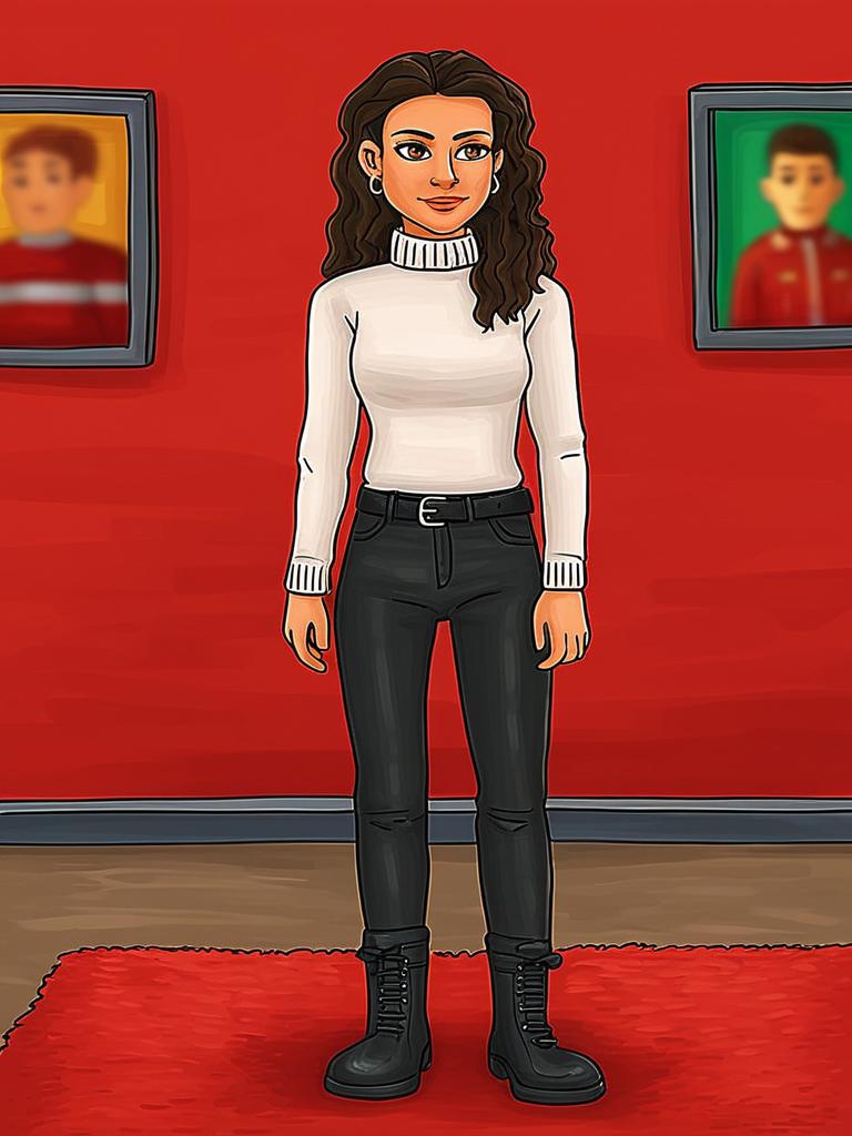 Confident Woman in Modern Style Confident Woman in Modern Style
