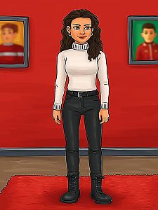 Confident Woman in Modern Style