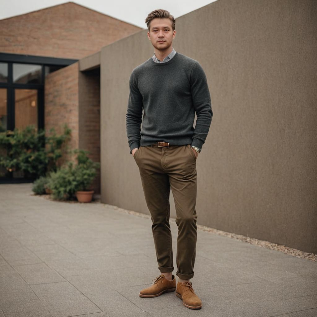 Stylish Man in Urban Setting