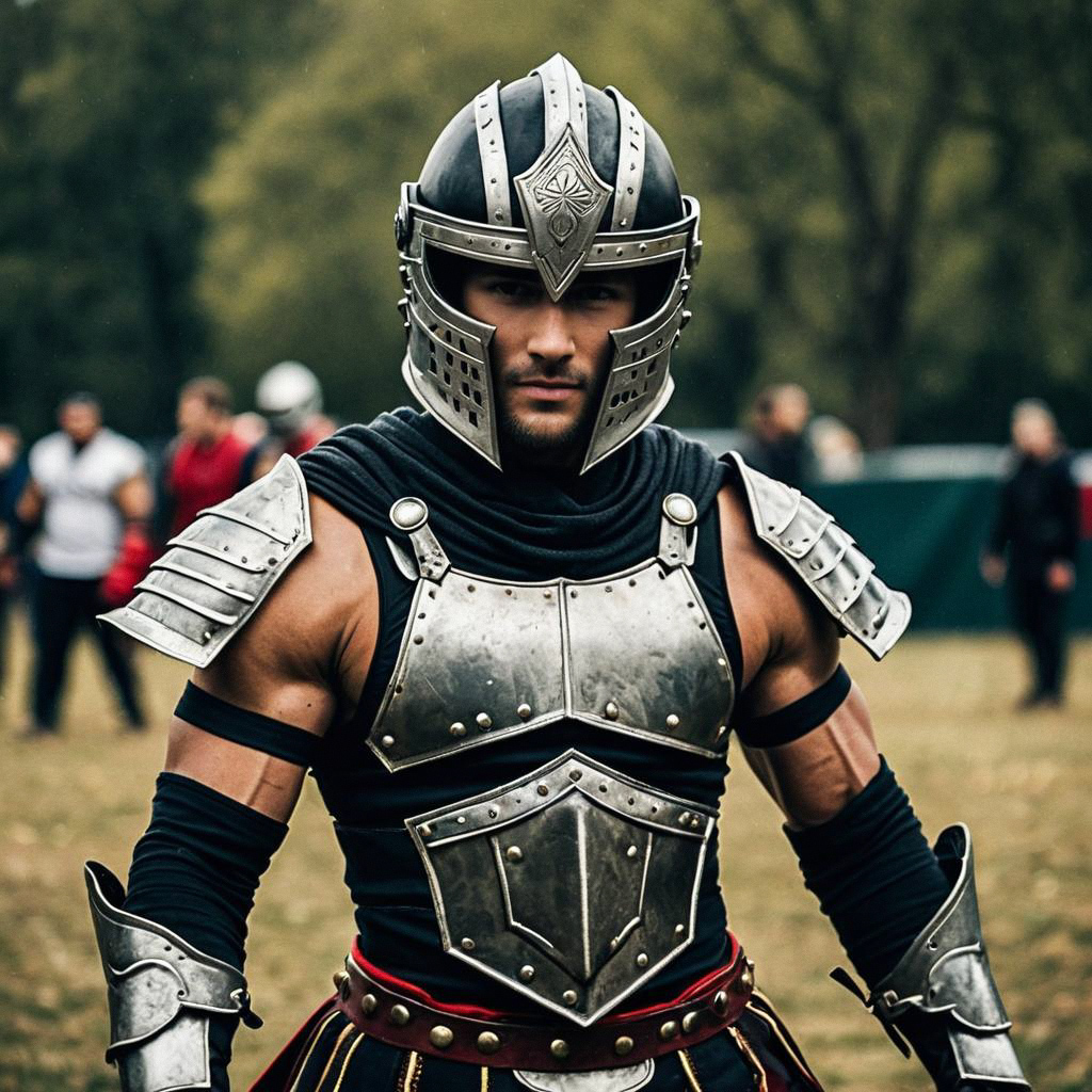 Medieval Warrior in Armor Medieval Warrior in Armor
