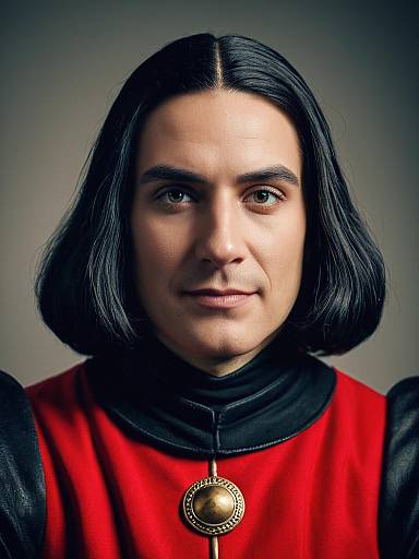 Photorealistic Lord Farquaad Cosplay Studio Headshot of Man