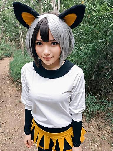 African Wild Dog Kemono Friends Cosplay Outdoors