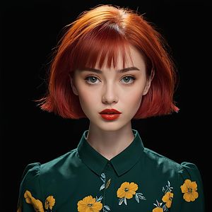 Portrait of a Young Woman with Red Hair