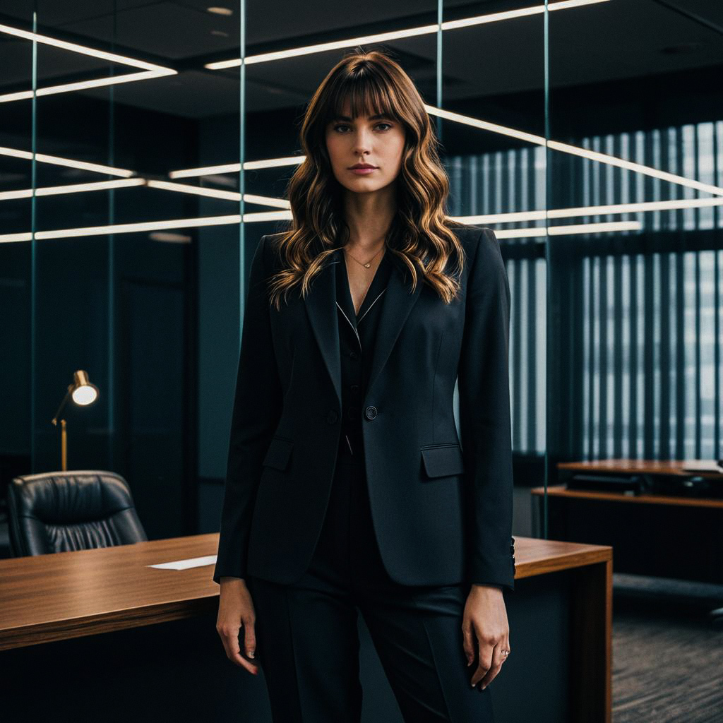 Confident Woman in Modern Office