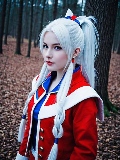Alisaie Leveilleur Cosplay in Forest Setting