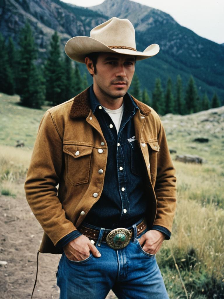 Man in Brokeback Mountain Costume Outdoor Cinematic Portrait