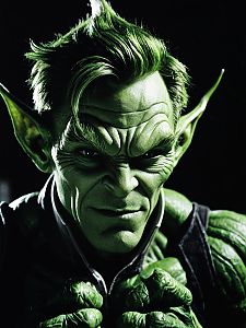 Green Goblin Character Close-Up Portrait from Harry Osborn