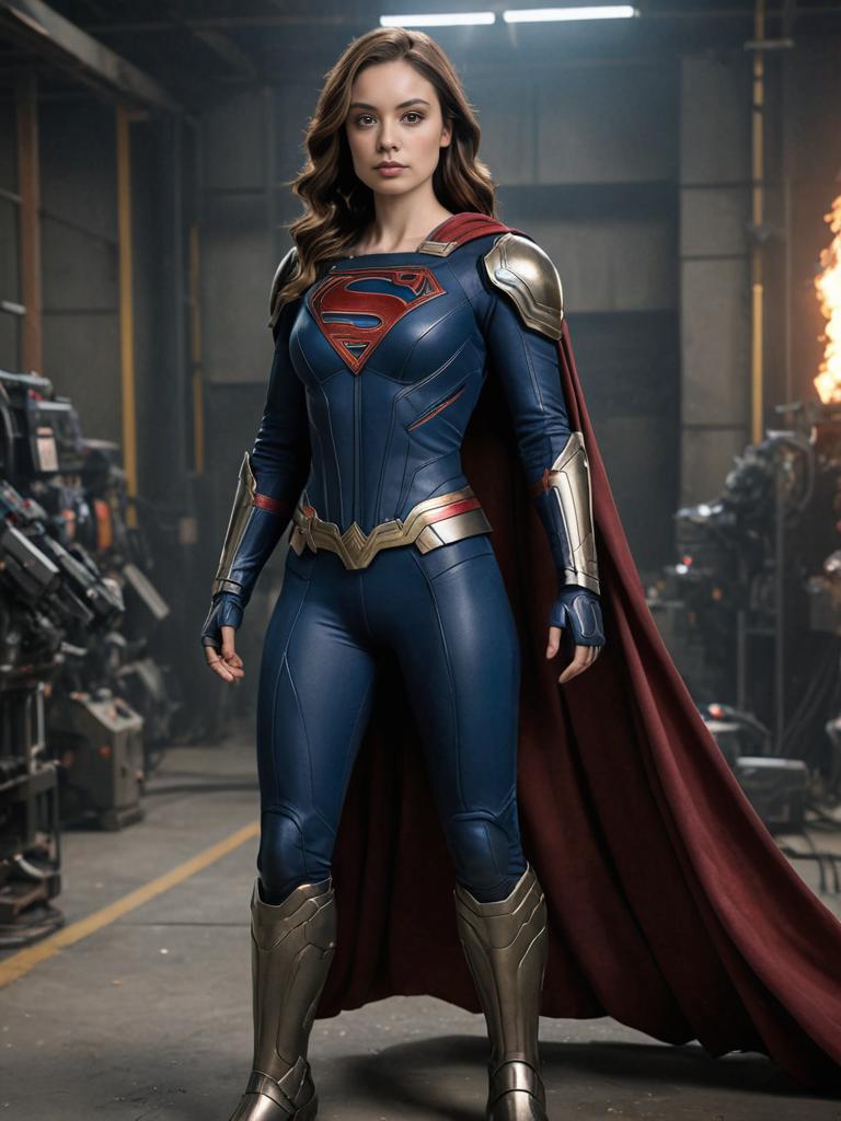 Supergirl Portrait in Man of Steel Costume