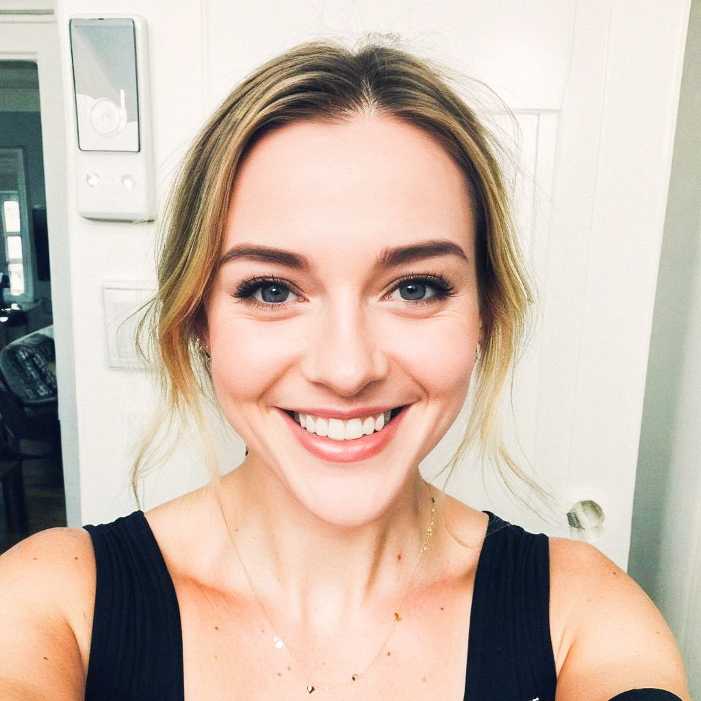 Cheerful Woman Taking Selfie with Bright Smile Cheerful Woman Taking Selfie with Bright Smile