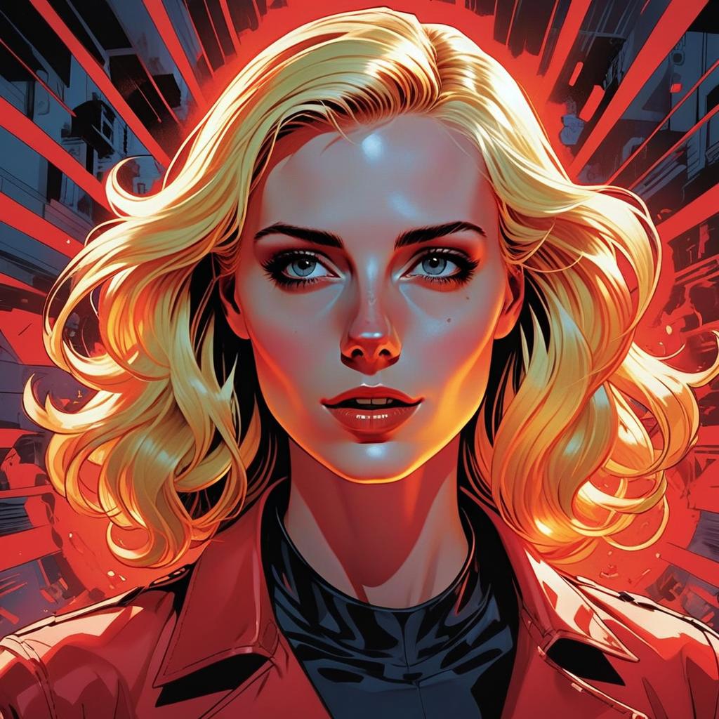 Confident Woman Portrait - Comic Style
