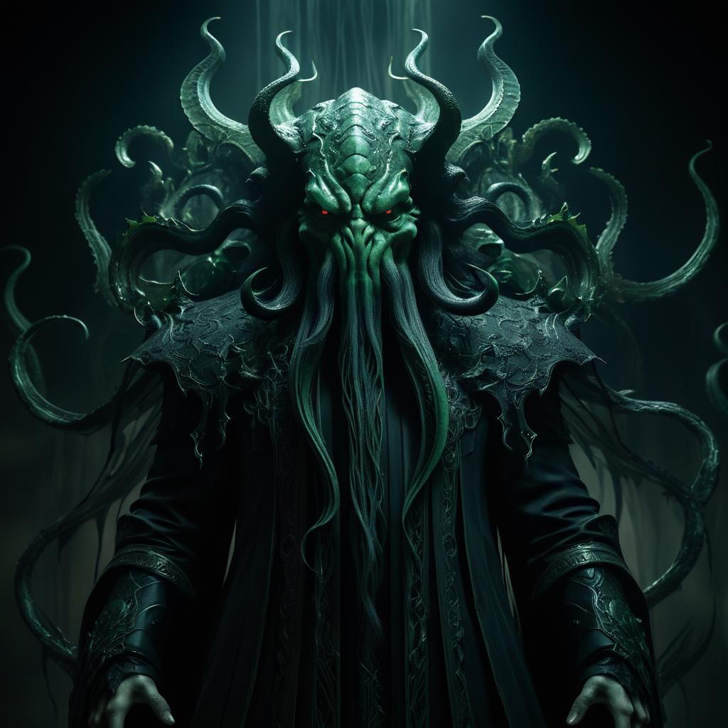 Cthulhu Portrait with Surreal Atmosphere