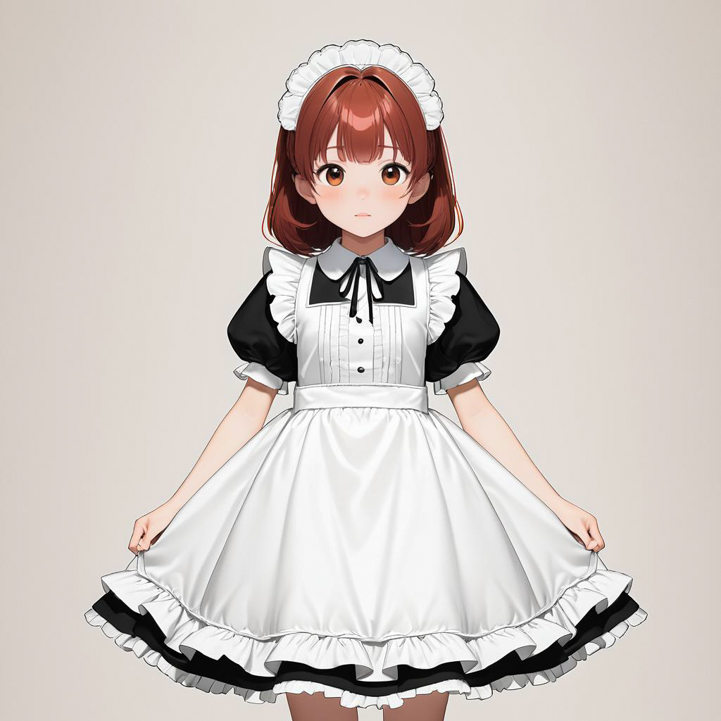 Embarrassed Maid in Spirited Away Style