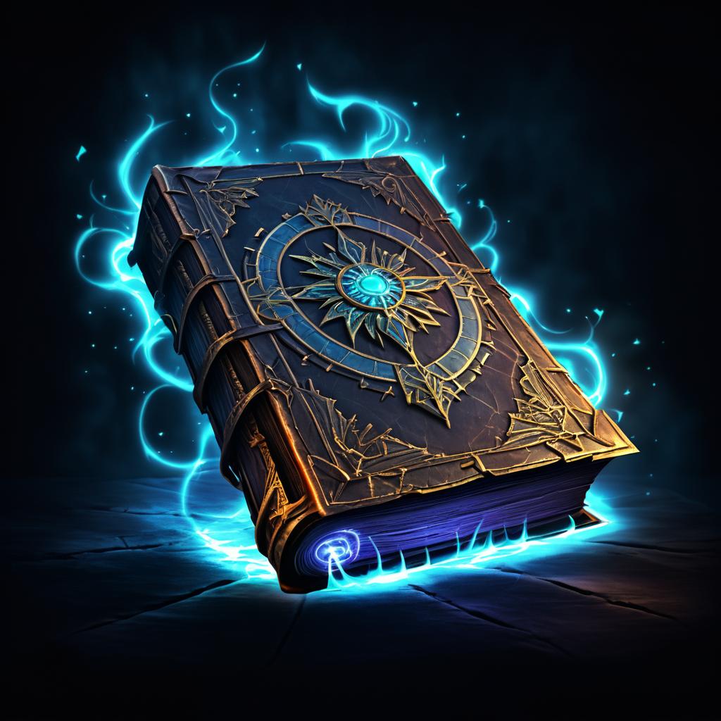 Cursed Ancient Tome with Glowing Effects