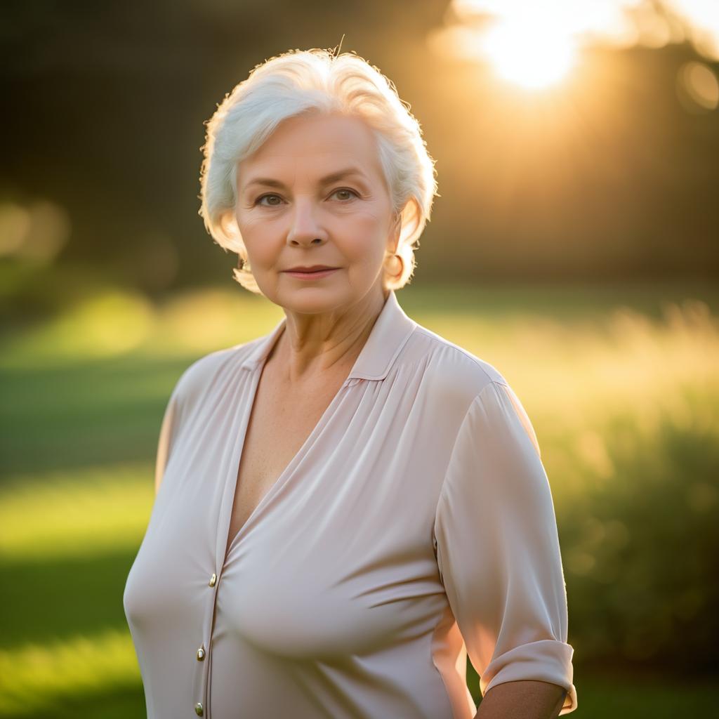 Elegant Portrait of a Senior Woman