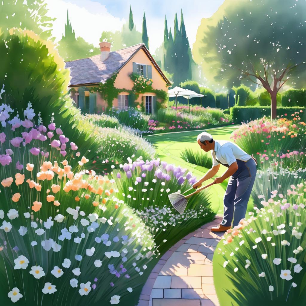 Emotional Garden Illustration of Fulfillment