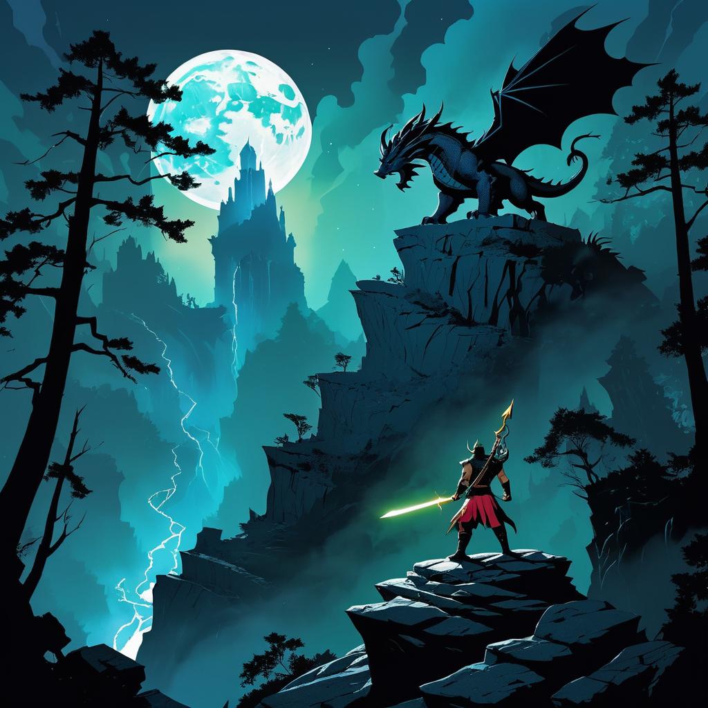 Fierce Dragon Tamer in Moonlit Ruins