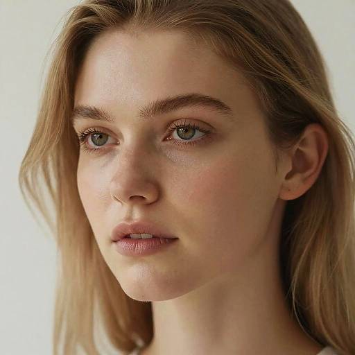 Photorealistic Blonde Female Portrait