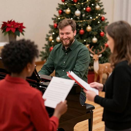 Joyful Christmas Choir Performance Capture