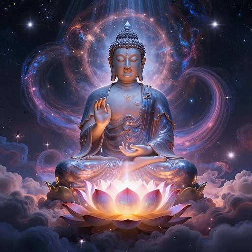 Ethereal Buddhavista in Cosmic Lotus