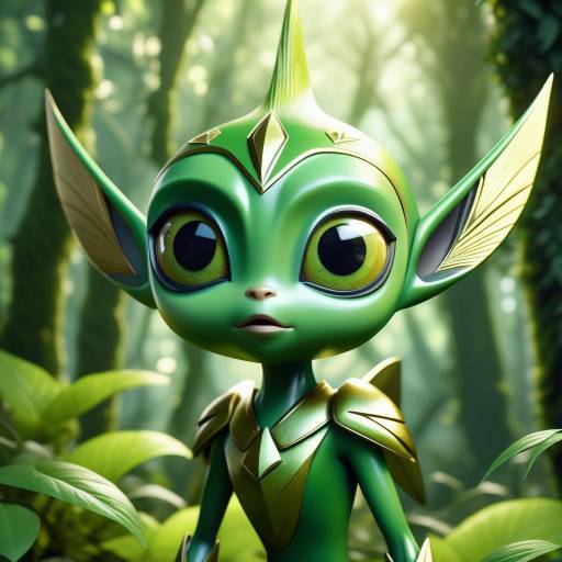 Cinematic 3D Render of Humanized Celebi Cinematic 3D Render of Humanized Celebi