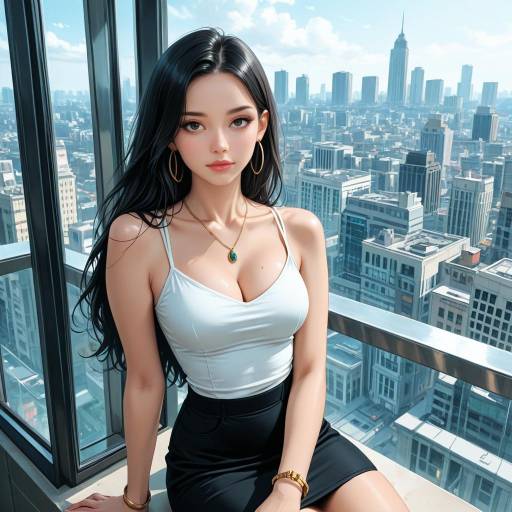 Urban Chic: A Stylish Girl Portrait