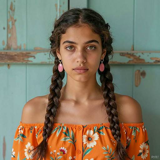 Vibrant Portrait of a Young Woman