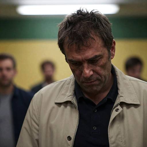 Serious Middle-Aged Man in Urban Setting