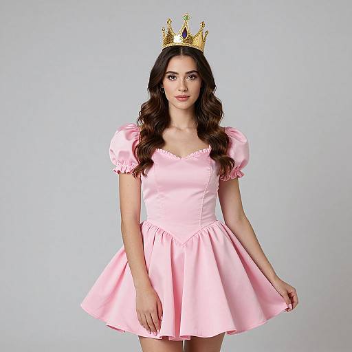 Pride Woman in Pink Dress Costume