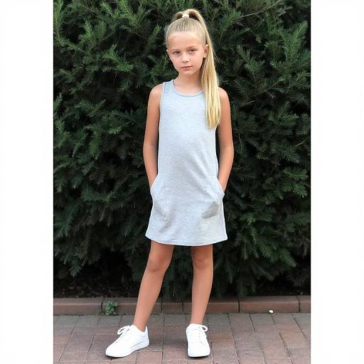 Young Girl Portrait by Green Bush