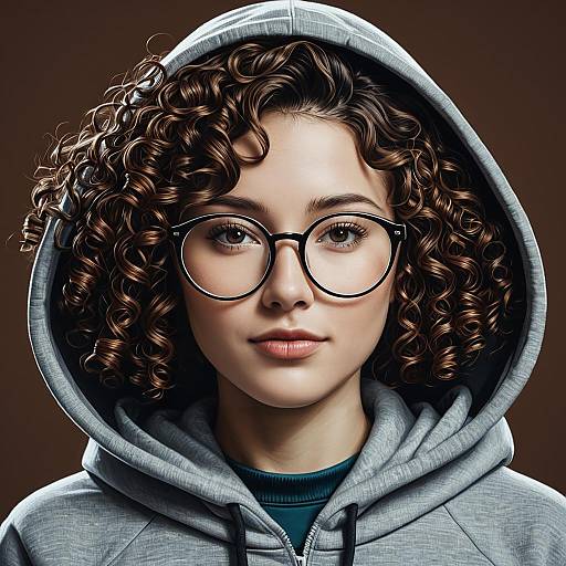 Layered Robot Head Revealing Female Engineer