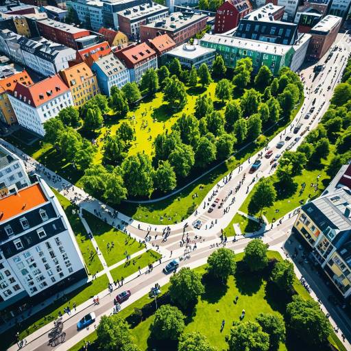 Vibrant Malmö: Sustainable Urban Life Illustrated