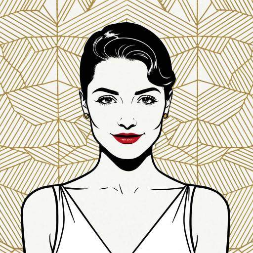 Elegant Minimalist Line Art Portrait