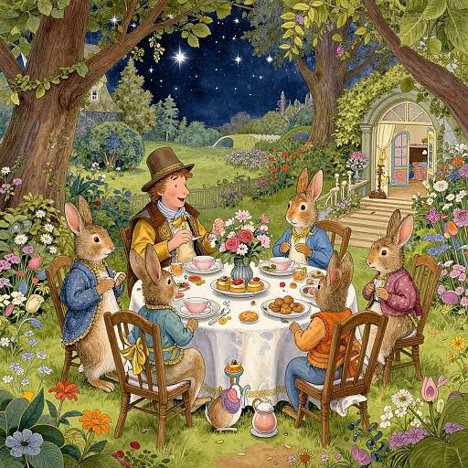 Whimsical Beatrix Potter Garden Feast