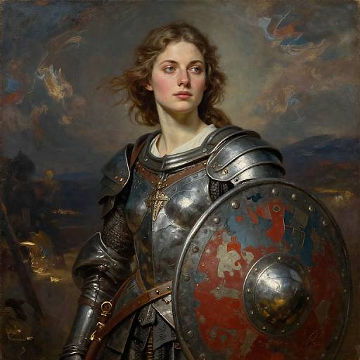 Confident Joan of Arc Warrior
