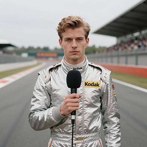 Kitsch Metallic Reporter at Race Track