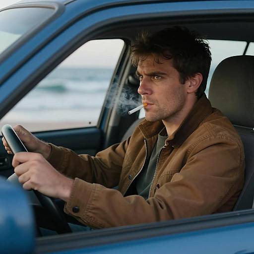 Intense Drive by the Ocean