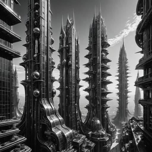Surreal Solar City of Glass and Steel Surreal Solar City of Glass and Steel