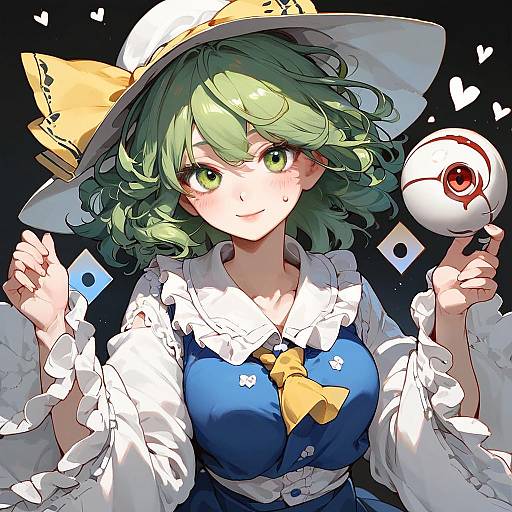 Anime Girl Komeiji Koishi Portrait