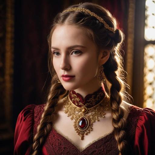 Elegant Gothic Portrait of Young Woman