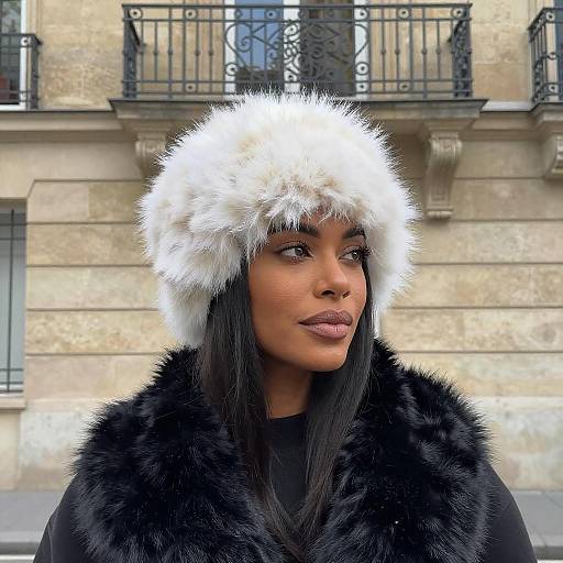 Elegant Woman in Winter Fashion