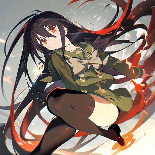 Illustration of Alastor (shakugan no shana), shakugan no shana in the style of E volution