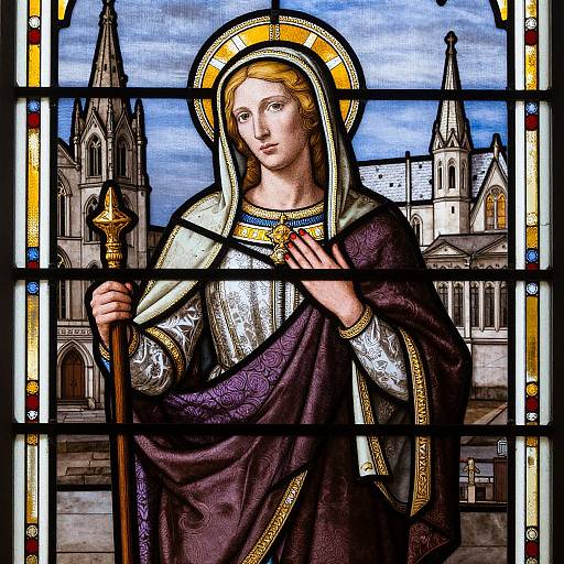 Stained Glass of Gytha Patroness