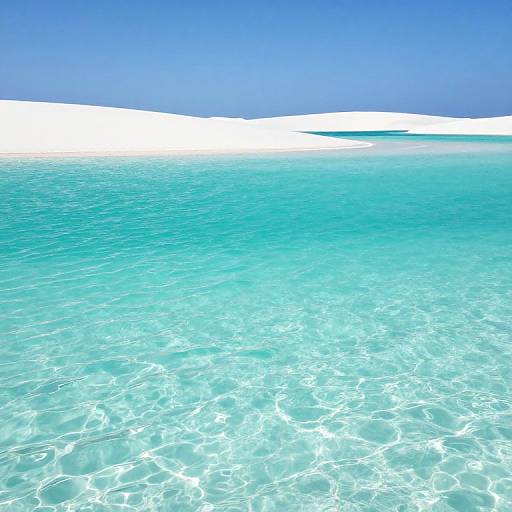 Dreamlike Turquoise Waters and Sand Dunes