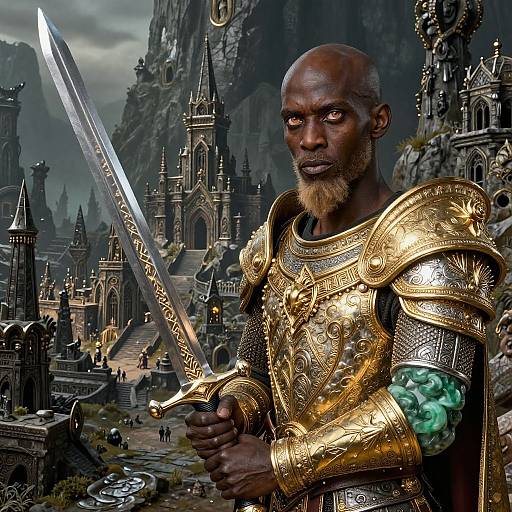 Ivory and Ebony Middle Earth Paladin