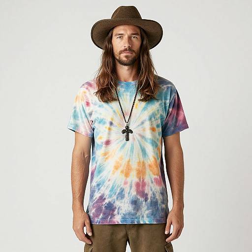 Tie Dye Hippie Costume Man