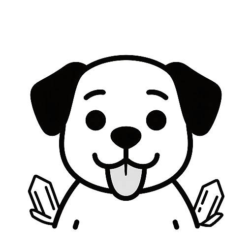 Cute Great Dane Geologist Vector Art