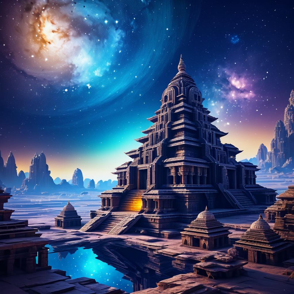 Ancient Temple in Cosmic Isolation